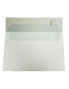 Buste senza finestra Blasetti Strip 80 con lembo strip - 80 g/m² bianco - 12x18 cm - conf. 500 pz - 0006
