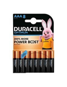 Batterie alcaline Duracell Optimum Ministilo AAA MN2400 mAh blister da 8 - DU0036