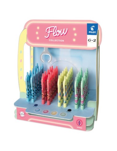 Espositore 48 penne gel a scatto Pilot G-2 Flow Limited Edition 0