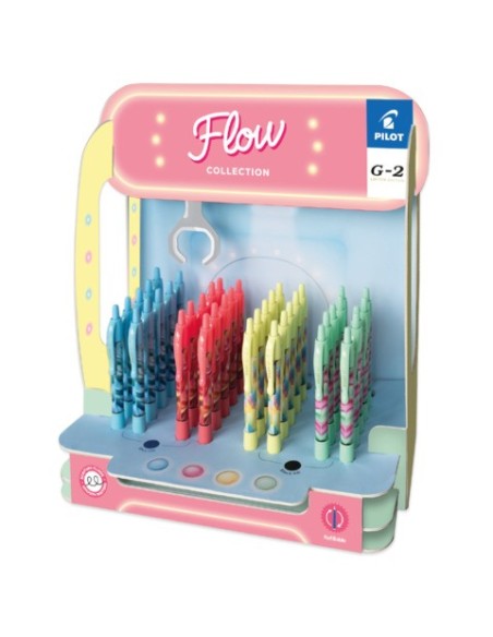Espositore 48 penne gel a scatto Pilot G-2 Flow Limited Edition 0